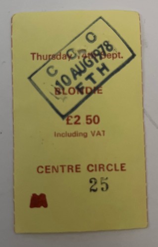 Blondie sept 14th 1978 - sept,
