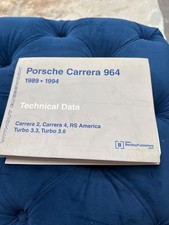 Porsche carerra 964 inc turbo RS America technical data   manual 1989-94 Rare