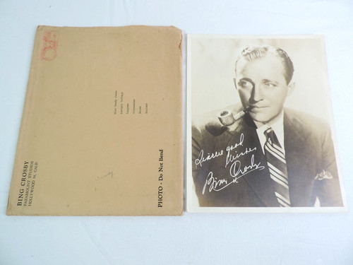 Bing crosby pre - bing, signed