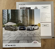 KIA CEED 2019 RANGE CAR BROCHURE + SPEC GUIDE 2 NAV 3 GT-LINE S LUNAR 1.4 1.6 +
