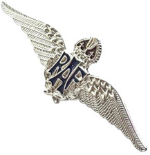 RAF Sweetheart Wings Metal and Enamel Pin Badge- MOD Approved