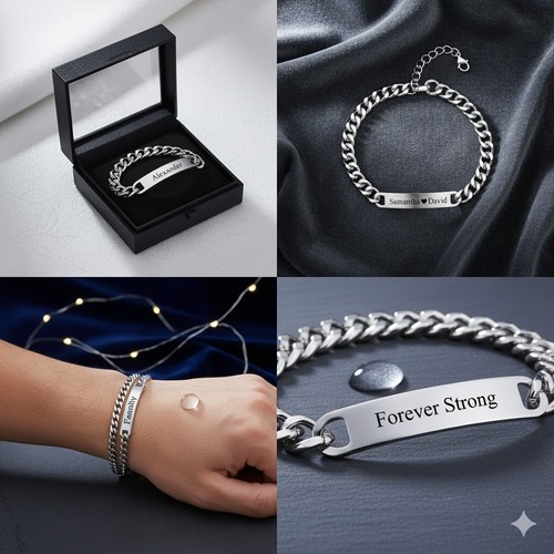 Men personalized stainless - men's,
