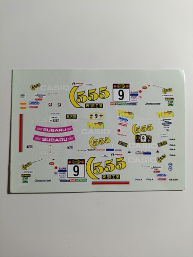 Decals subaru impreza - 1/43,