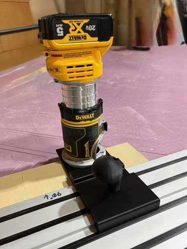Dewalt router base track rail - router,
