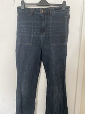 Anthropologie Pilcro Indigo High Rise Stretch Flare Jeans, 32