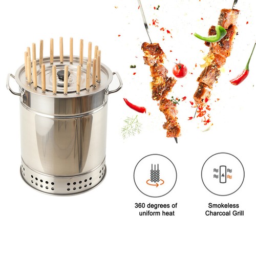Barbecue grill bucket portable - barbecue,