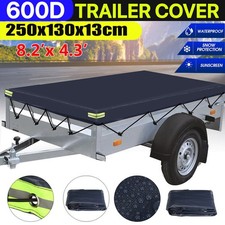 Blue Trailer Cover With Bungee