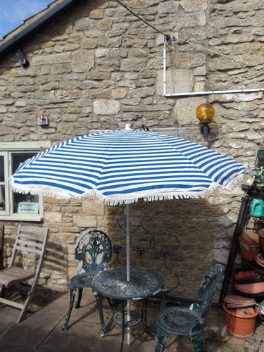 Vintage blue white - blue, &