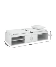 Single White Cabin Bed