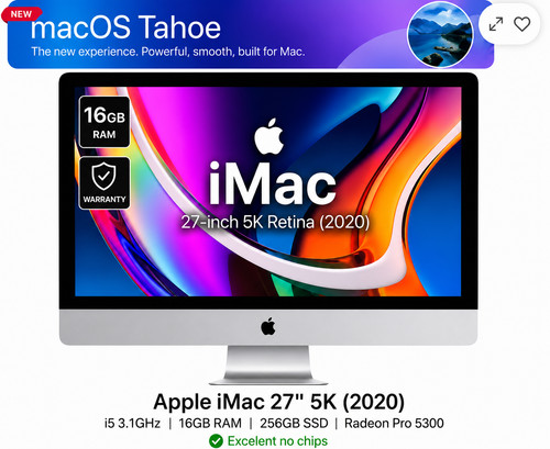 Imac 2020 i5 3 - 5k, 3.1ghz