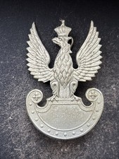 Polish Forces (Army In Exile) WW2 Genuine Cap Badge.