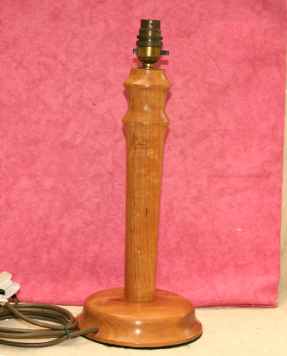 Vintage 1970s wooden lamp - vintage,