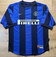 ORIGINAL INTER MILAN 1999/00 Home Football Shirt MEDIUM NIKE VGC Rare