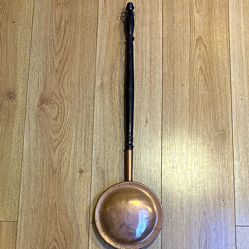 Antique vintage copper - bed, pan