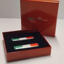 2x Genuine Italian Flag Badge