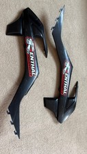Black m2r pit bike side farings with Renthal stickers 2020