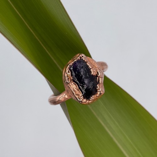 Copper jewelry ring - copper,