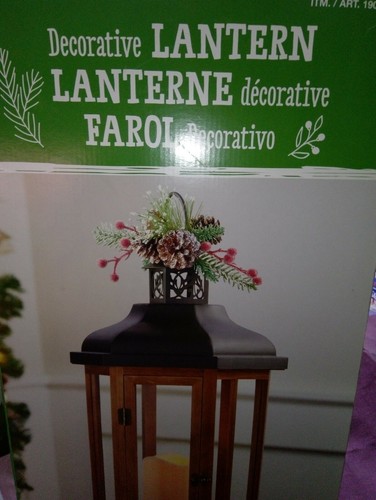 New large wooden lantern - new,