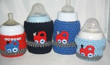 Handmade crochet baby bottle COVER / PERSONALIZED 