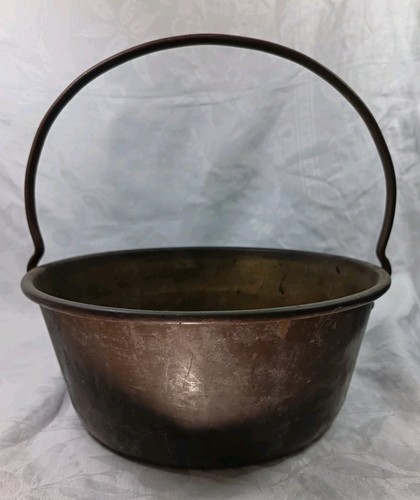 Vintage brass cauldron - brass, pot