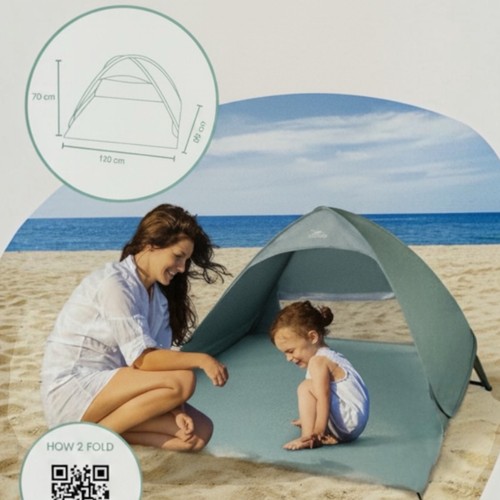 Kid pop beach tent - up,