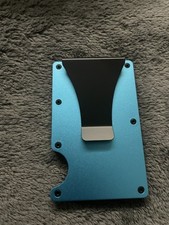 Stylish Unisex  Business Minimalist Cardholder  Blue Wallet RFID Ridge Style