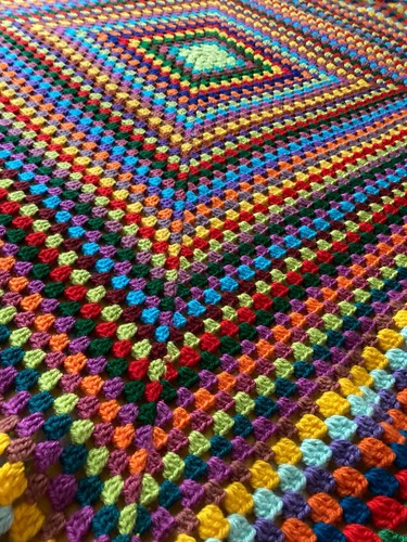 New handmade crochet blanket - handmade,