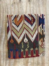 Vintage Turkish Hand Woven Flat Weave Cushion Cover 