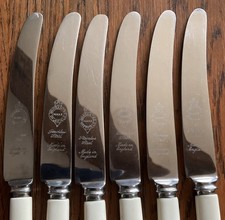 6 Antique Faux Bone Bakelite