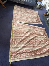 Curtains In Cream & Coral