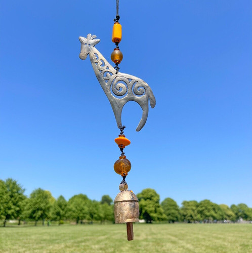 Giraffe iron wind chime with - iron,