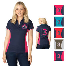 Ladies Polo Shirt Women's Short Sleeve Sports Equestrian Top Rydale 5 Colours