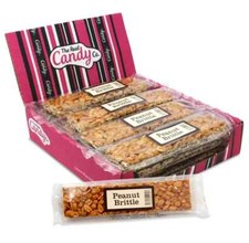 THE REAL CANDY CO Peanut Brittle Bar (Pack of 12 x 100g)