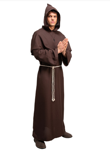 New hooded robe medieval - new,