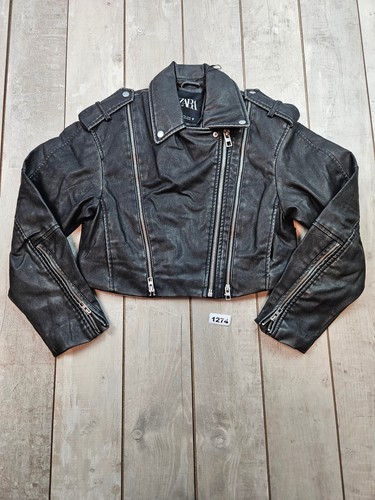 Zara black faux - zara,
