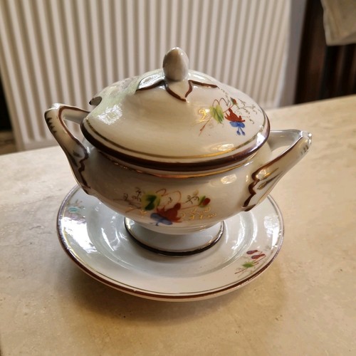 Antique porcelian sugar bowl - porcelian, ?