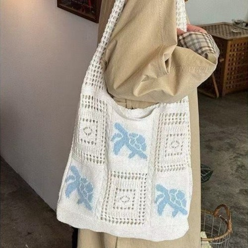 Women crochet tote bag - tote,