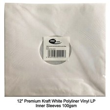 White 12" vinyl LP Record