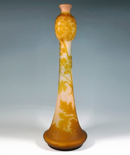Emile galle cameo glass vase - cameo,