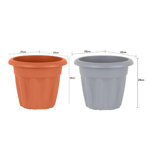 25cm round garden - 25cm, planter