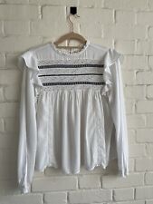 H&M White Embroidered Broderie