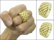 Gold Plated Keepers Ring Heavy