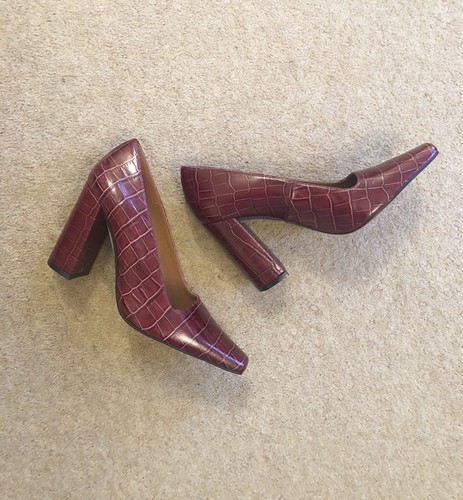 Topshop geena burgundy crock - topshop,