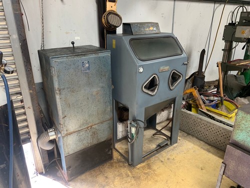 Guyson shot blasting - set, up