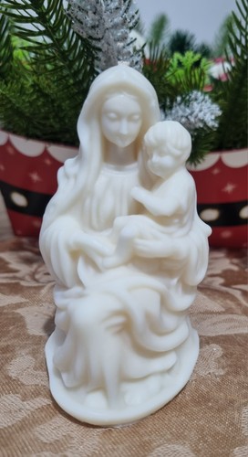 Madonna child candle religious - candle,