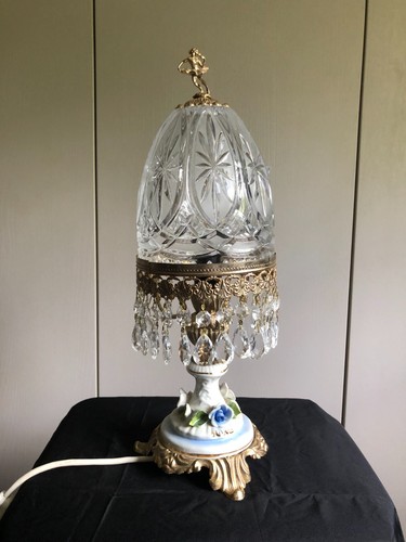 Intage crystal boudoir table - crystal,