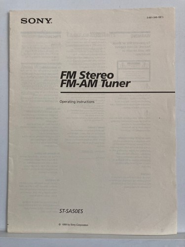Sony stereo am tuner - sony, fm