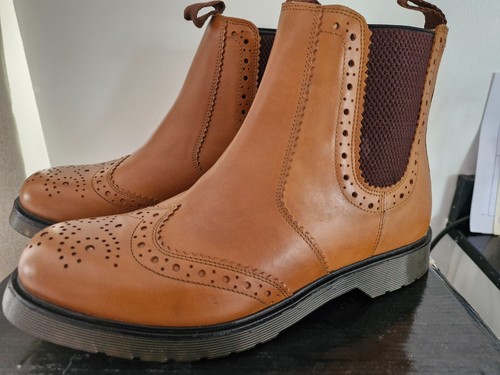 Grafters tan brogue gusset - grafters,
