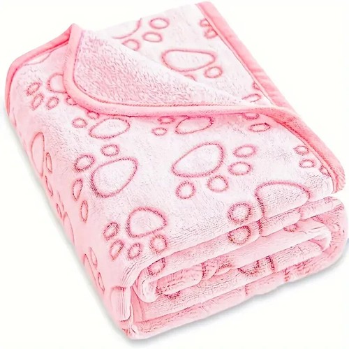 Pink fleece paw - pet, cat