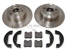 VAUXHALL VECTRA B GSI SRI 95-02 REAR 2 BRAKE DISCS & PADS & HANDBRAKE SHOES NEW